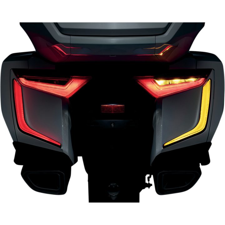 LED-Insert Sadelväska Halvmåne Röd/Svart KURYAKYN – bild 5