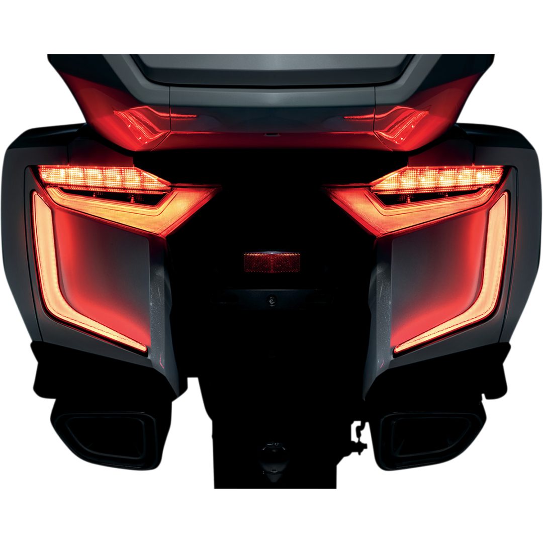 LED-Insert Sadelväska Halvmåne Röd/Svart KURYAKYN – bild 3