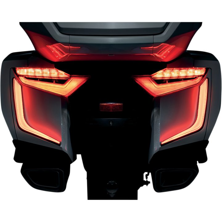 LED-Insert Sadelväska Halvmåne Röd/Svart KURYAKYN – bild 3
