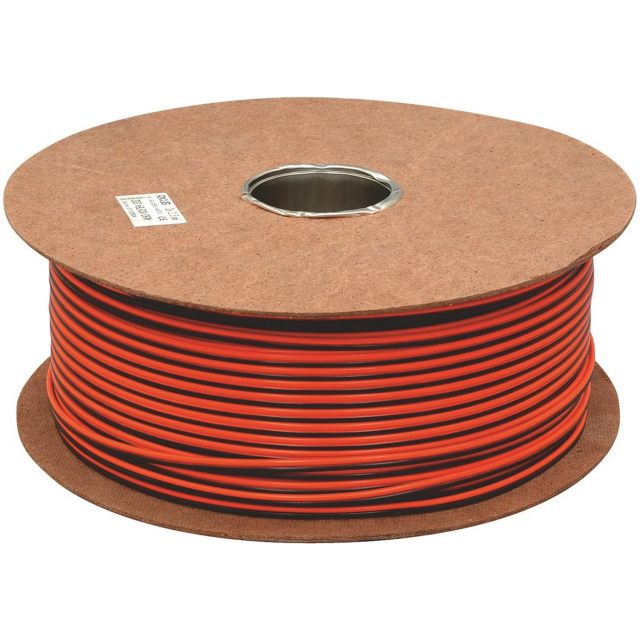 LED-kabel, RKUB, 2x0,75 mm², Svart/orange, 60V MALMBERGS