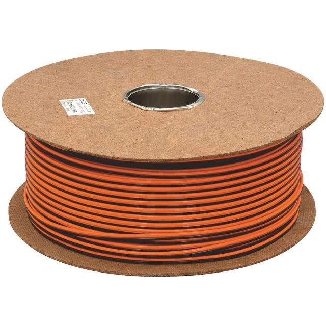 LED-kabel, RKUB, 2x2,5 mm², Svart/orange, 60V MALMBERGS