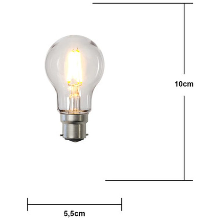 LED-lampa B22 A55 Outdoor Lighting Transparent Star Trading – bild 2