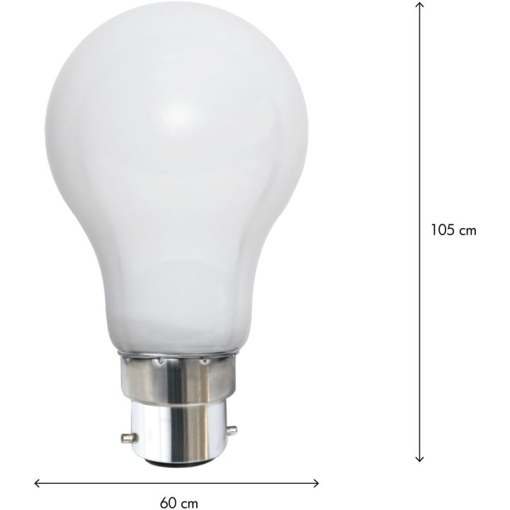 LED-lampa B22 Normal Opaque Filament RA90 Opal Star Trading – bild 3