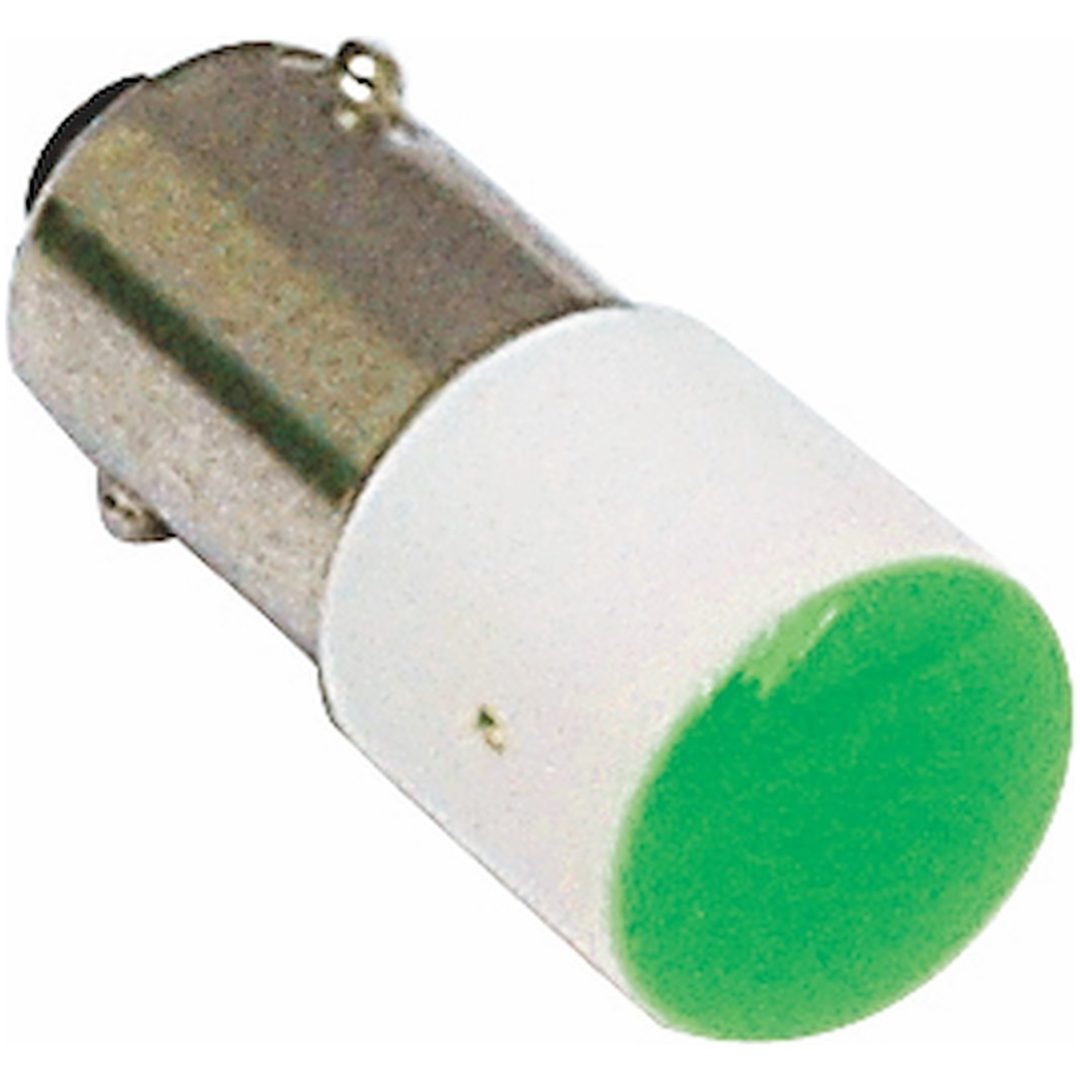 LED-lampa, Ba9s, 24V AC/DC, Grön MALMBERGS