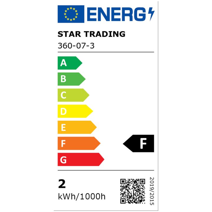 LED-lampa E14 2-pack Opaque Basic Vit Star Trading – bild 2