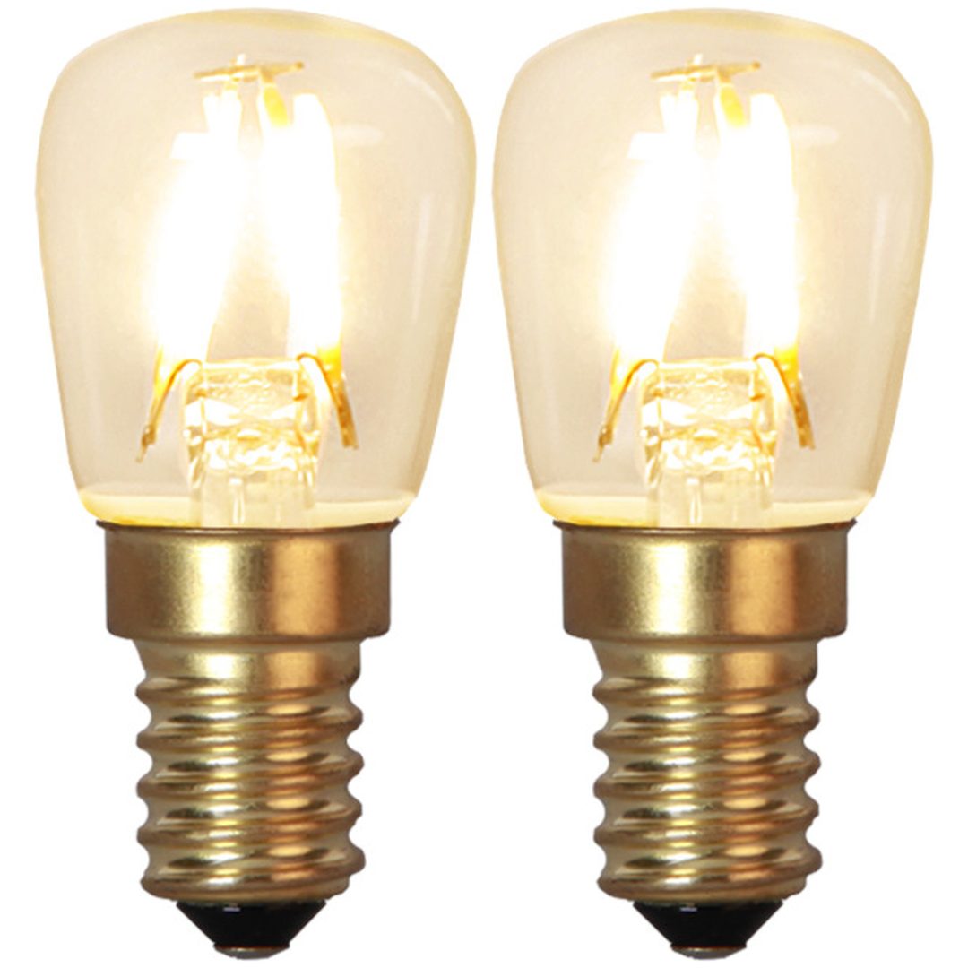 LED-lampa E14 2-pack Soft Glow Transparent Star Trading