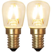 LED-lampa E14 2-pack Soft Glow Transparent Star Trading