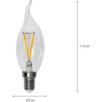 LED-lampa E14 C35 Clear Transparent Star Trading