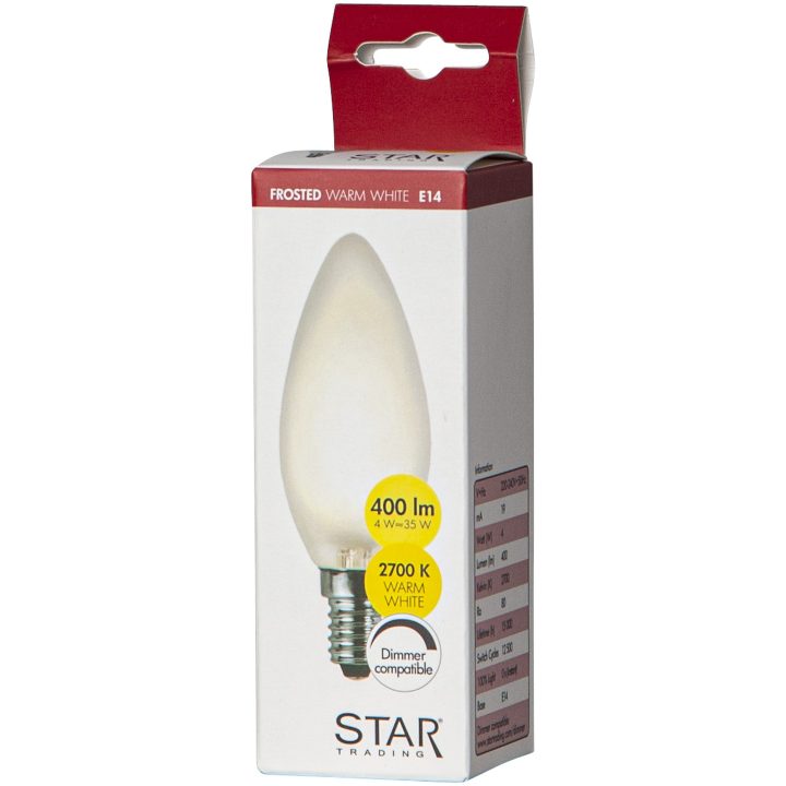 LED-lampa E14 C35 Frosted Frostad Star Trading – bild 8