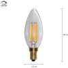 LED-lampa E14 C35 Soft Glow 3-step memory STAR TRADING – miniatyr 7
