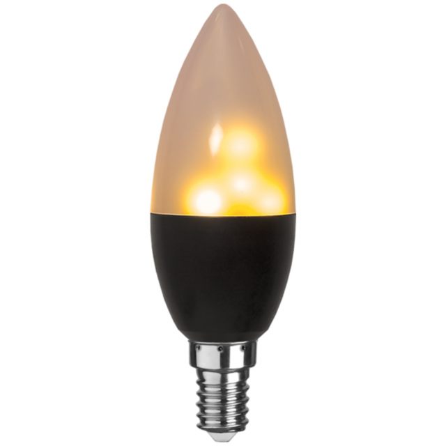 Star Trading LED-lampa E14 C37 Flame Svart
