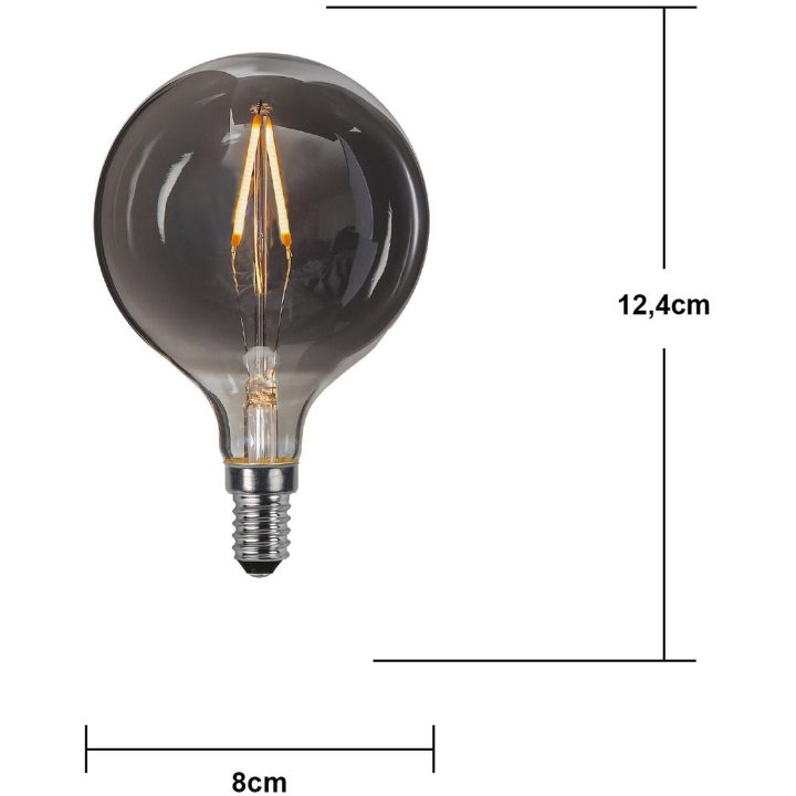 LED-lampa E14 G80 Decoled Smoke Star Trading – bild 5