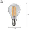LED-lampa E14 Klot Clear 3-step memory Transparent Star Trading – miniatyr 2
