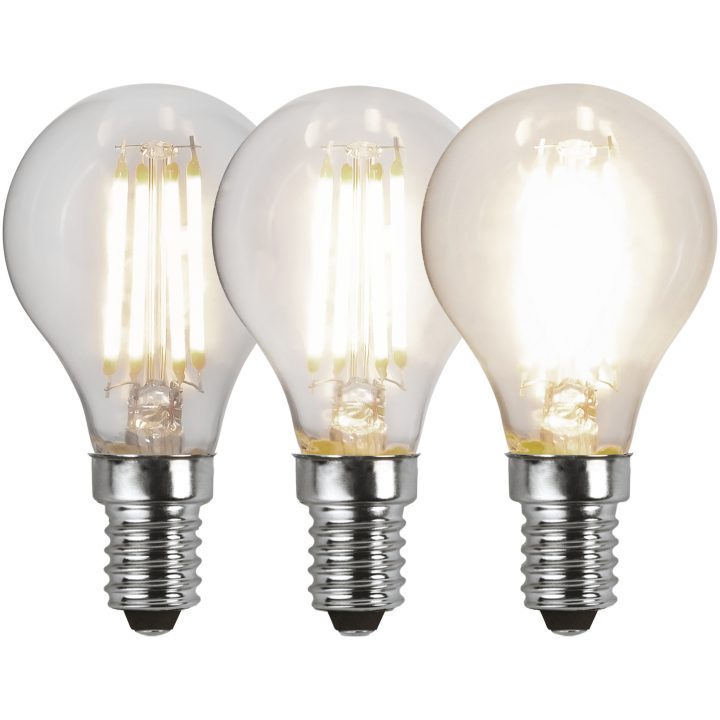 LED-lampa E14 Klot Clear 3-step memory Transparent Star Trading – bild 9