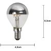 LED-lampa E14 Klot Top Coated Silver Star Trading – miniatyr 2