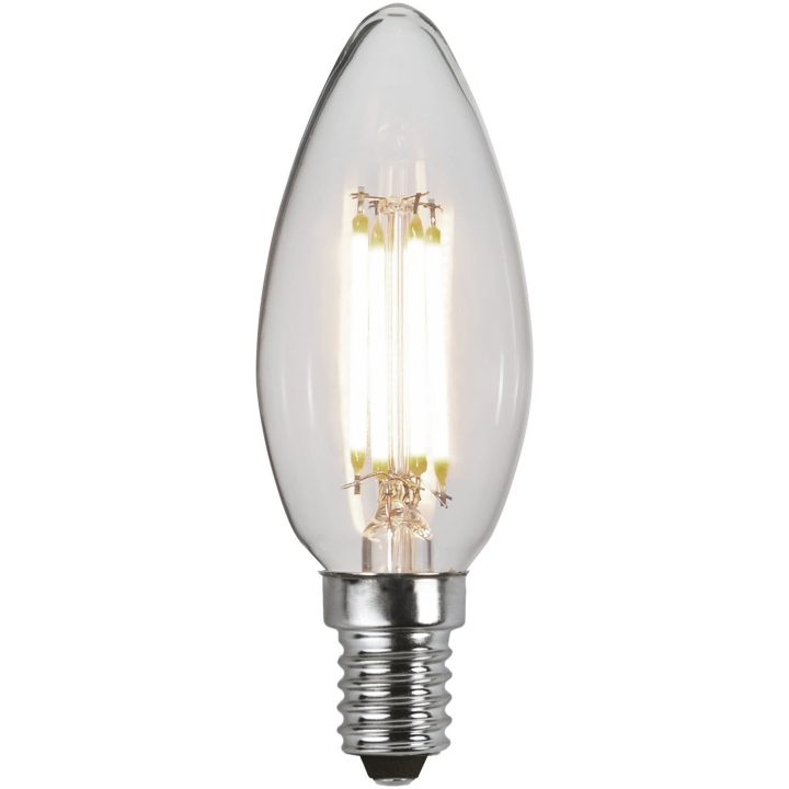 LED-lampa E14 Kron Clear 3-step memory Transparent Star Trading – bild 3