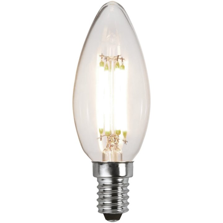 LED-lampa E14 Kron Clear 3-step memory Transparent Star Trading – bild 4