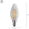 LED-lampa E14 Kron Clear 3-step memory Transparent Star Trading – miniatyr 6