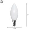 LED-lampa E14 Kron Opaque fil RA90 3-step memo Opal Star Trading – miniatyr 6