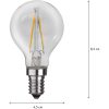 LED-lampa E14 P45 Clear Transparent Star Trading – miniatyr 3