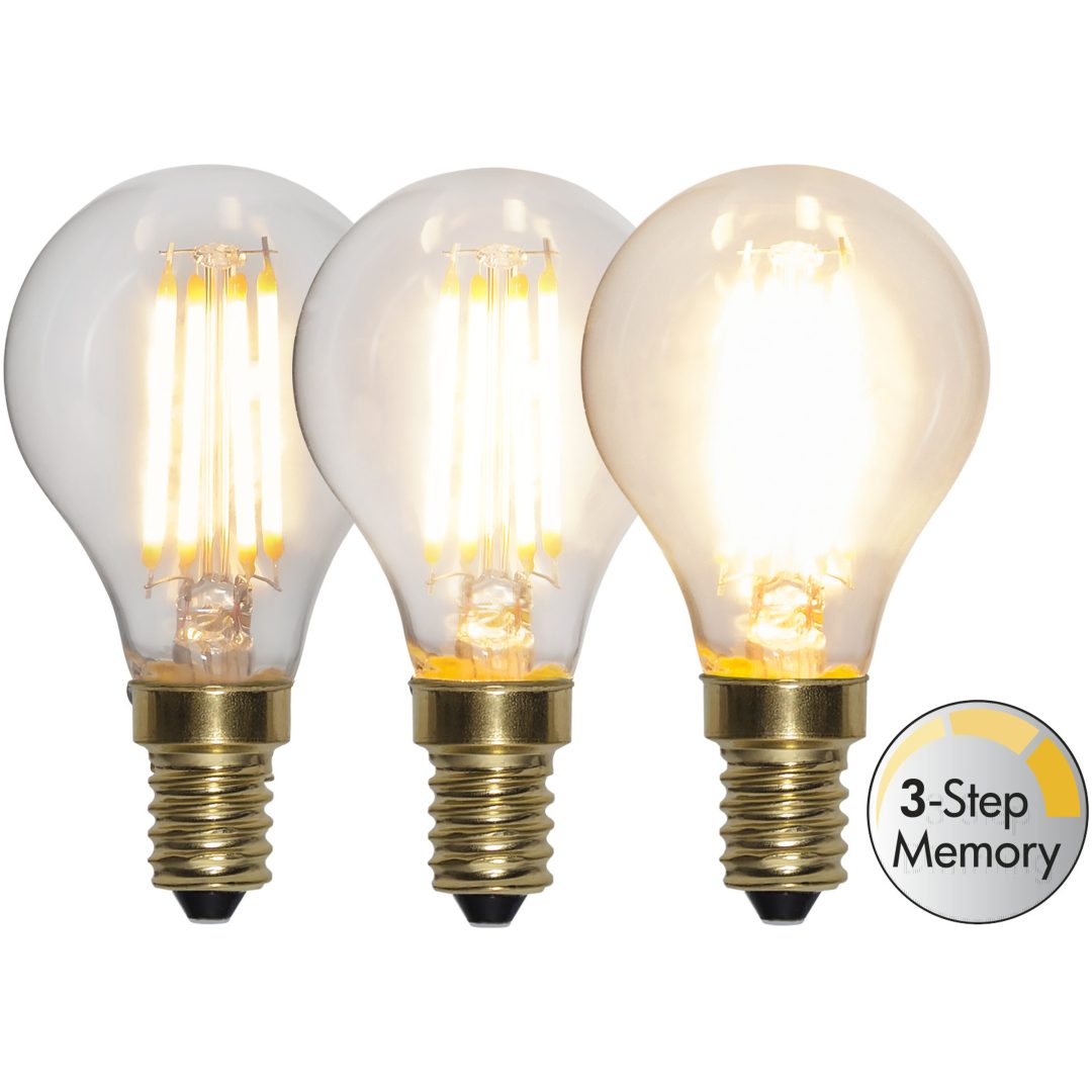 LED-lampa E14 P45 Soft Glow 3-step memory Star Trading – bild 6