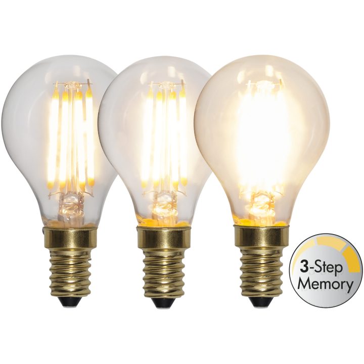 LED-lampa E14 P45 Soft Glow 3-step memory Star Trading – bild 6