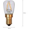 LED-lampa E14 Päronlampa Soft Glow Transparent Star Trading – miniatyr 2