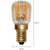 LED-lampa E14 ST26 Decoled Amber Star Trading – miniatyr 3