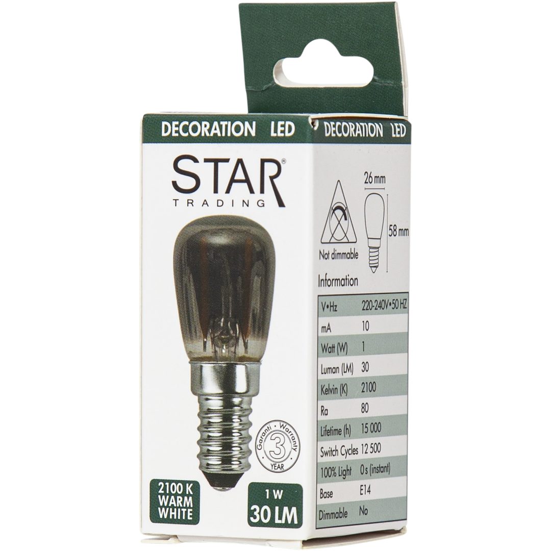 LED-lampa E14 ST26 Decoled Smoke Star Trading – bild 28