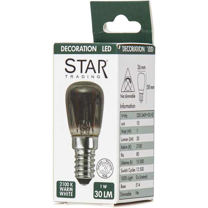 LED-lampa E14 ST26 Decoled Smoke Star Trading – bild 28