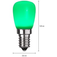 LED-lampa E14 ST26 Outdoor Lighting Grön Star Trading
