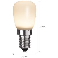 LED-lampa E14 ST26 Outdoor Lighting Opal Star Trading