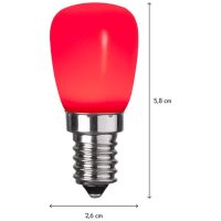 LED-lampa E14 ST26 Outdoor Lighting Röd Star Trading