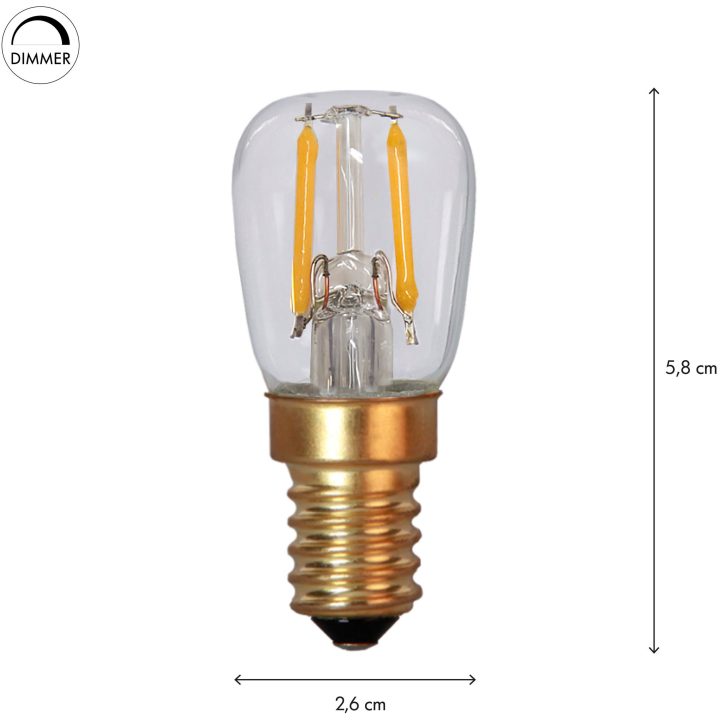 LED-lampa E14 ST26 Soft Glow Star Trading – bild 2