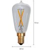 LED-lampa E14 ST38 Soft Glow Star Trading – miniatyr 2