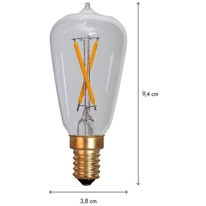LED-lampa E14 ST38 Soft Glow Star Trading – bild 2
