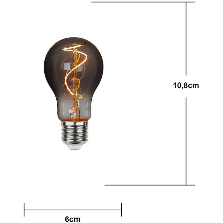 LED-lampa E27 A60 Decoled Grace Smoke Star Trading – bild 5