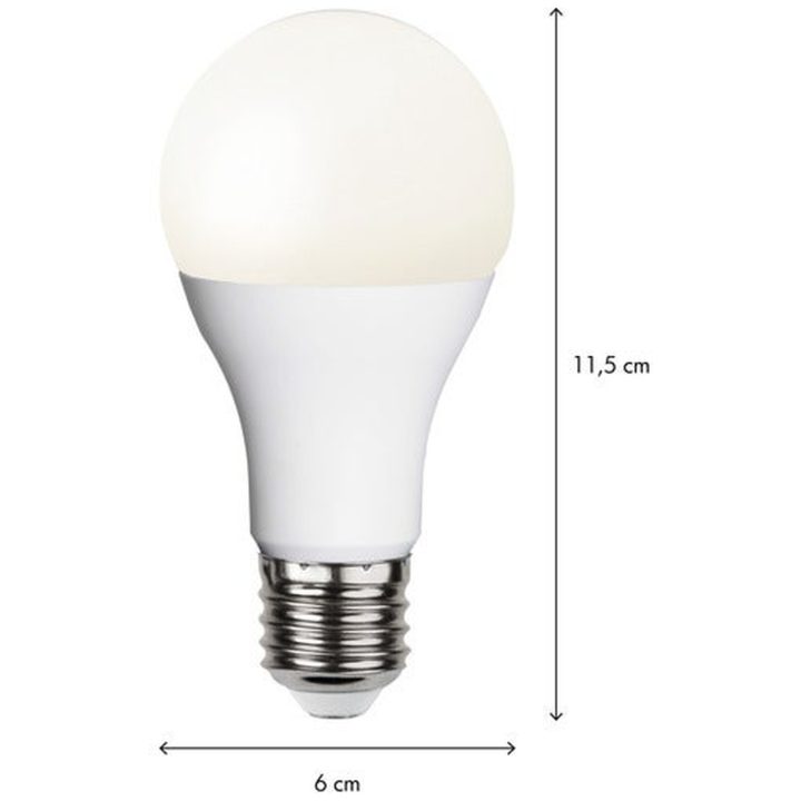 LED-lampa E27 A60 Opaque Basic RA90 Vit Star Trading – bild 4