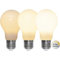 LED-lampa E27 A60 Opaque Filament RA90 3-step memory