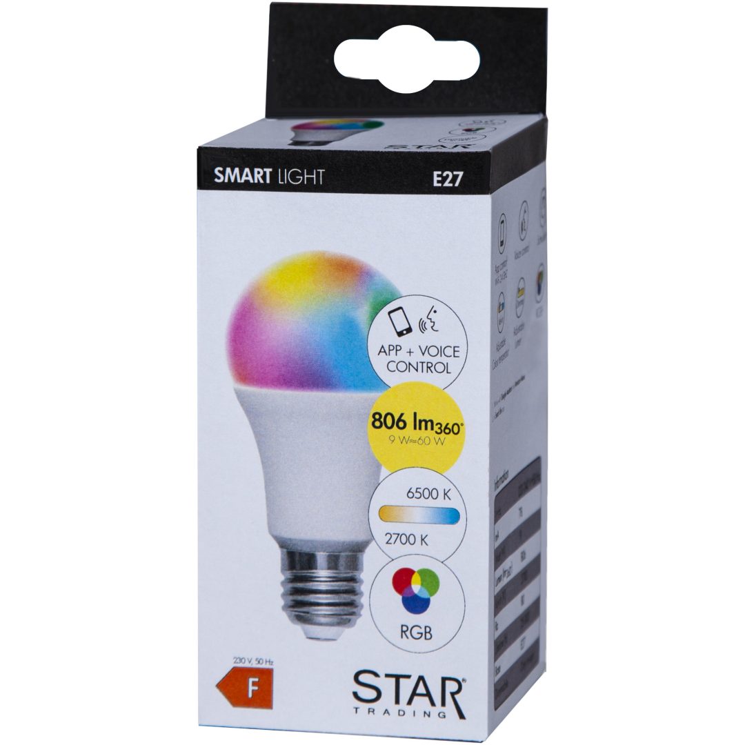 LED-lampa E27 A60 Smart Bulb Vit Star Trading – bild 11