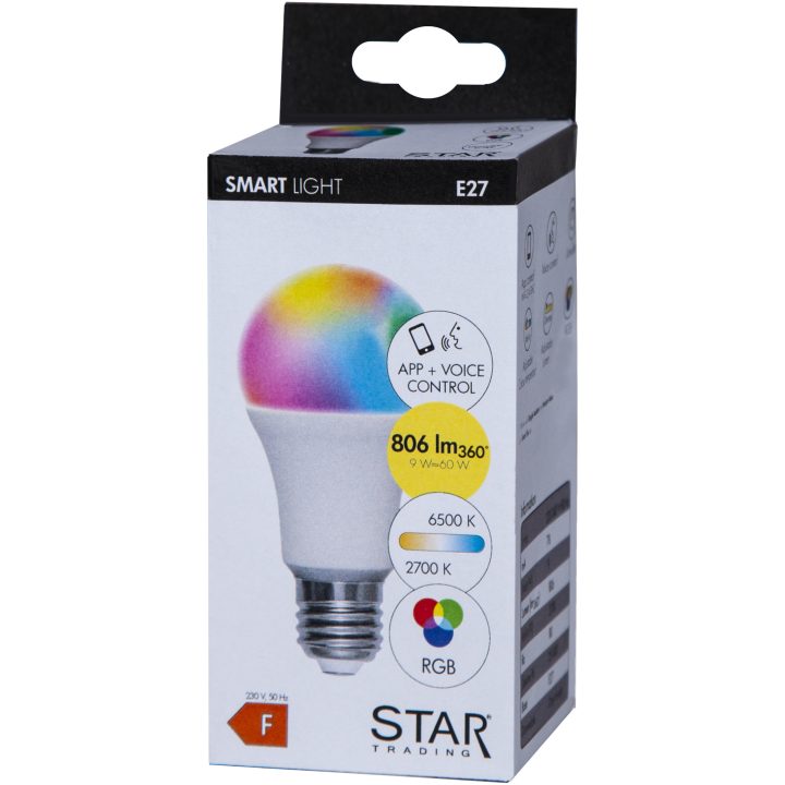 LED-lampa E27 A60 Smart Bulb Vit Star Trading – bild 11