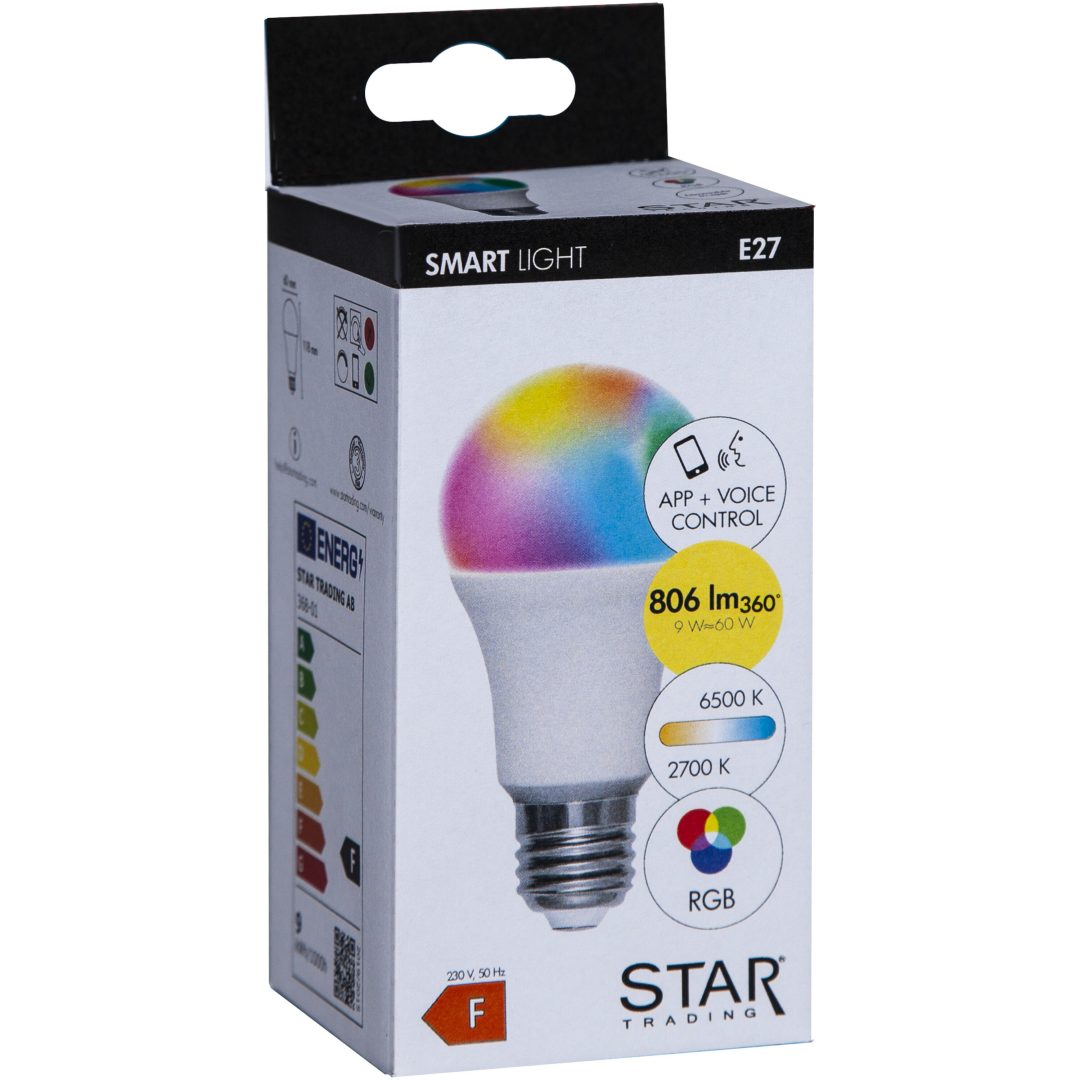 LED-lampa E27 A60 Smart Bulb Vit Star Trading – bild 10
