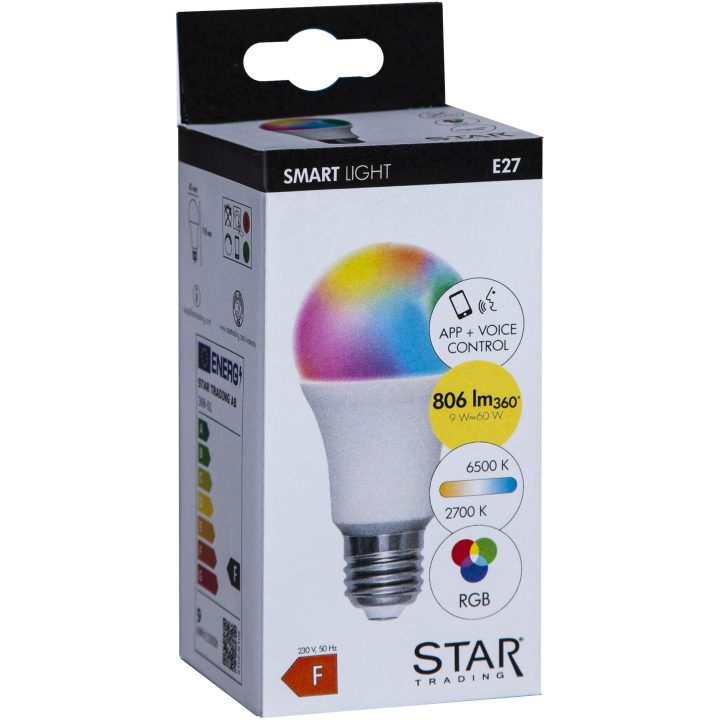 LED-lampa E27 A60 Smart Bulb Vit Star Trading – bild 10