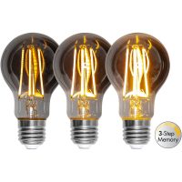LED-lampa E27 A60 Soft Glow Smoke 3-step memory STAR TRADING