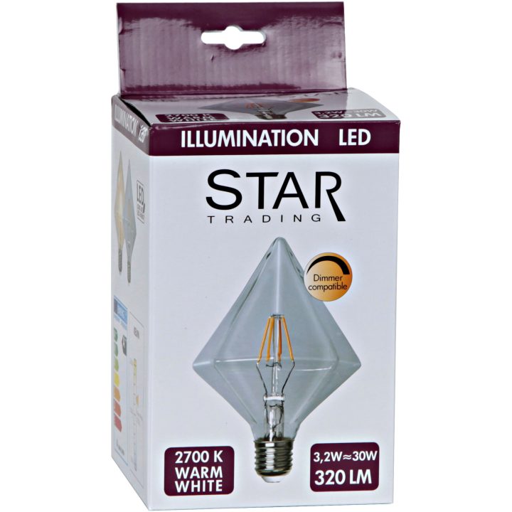 LED-lampa E27 Clear Transparent Star Trading – bild 18