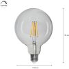 LED-lampa E27 G125 Clear Star Trading – miniatyr 3