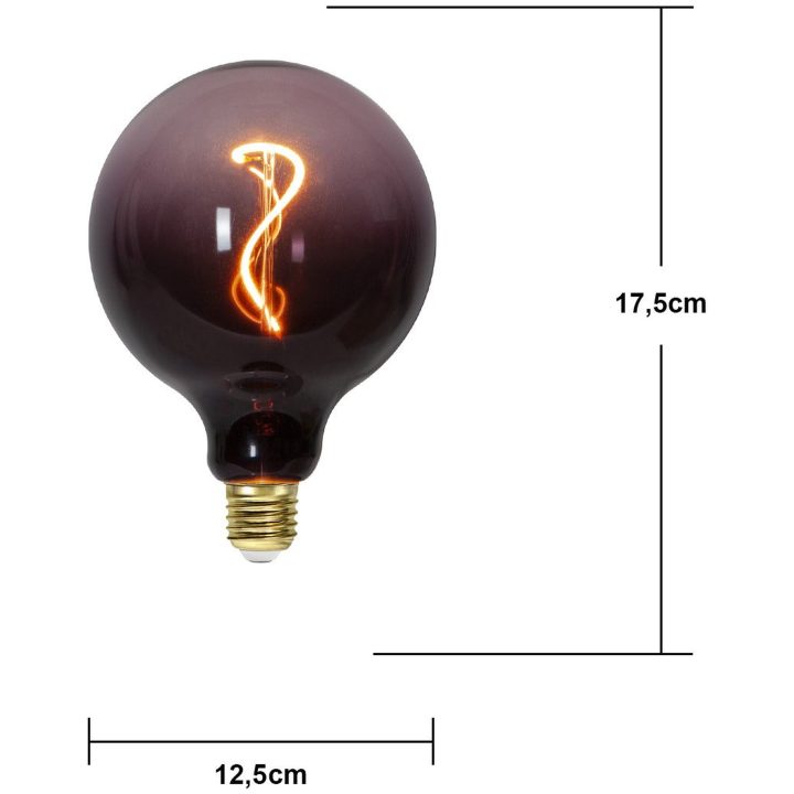 LED-lampa E27 G125 ColourMix Rosa Star Trading – bild 5
