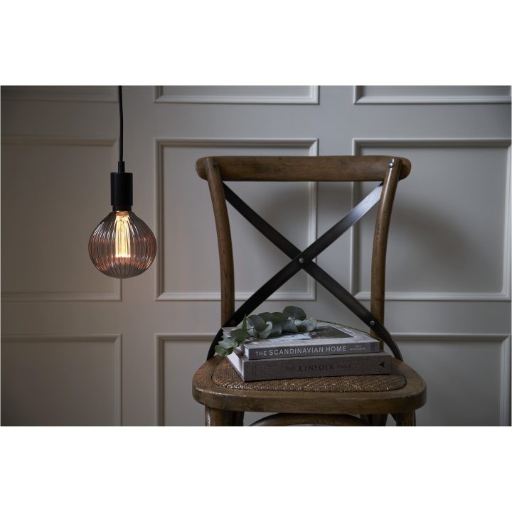LED-lampa E27 G125 Decoled New Generation Classic Svart Star Trading – bild 10