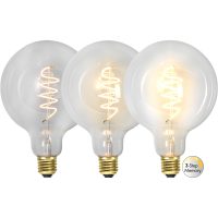 LED-lampa E27 G125 Decoled Spiral Clear 3-step memory Star Trading
