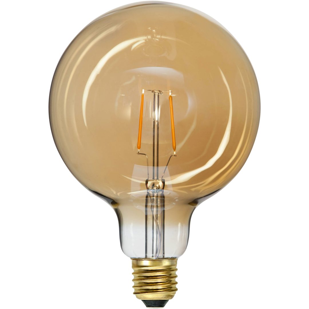 LED-lampa E27 G125 Plain Amber Star Trading – bild 5